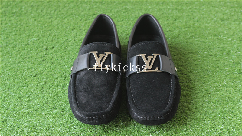 LVS Shoes Black Suede